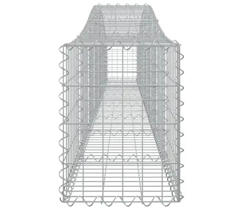 Išlenkti Gabiono Krepšiai, 7Vnt., 400X30X40/60cm Geležis