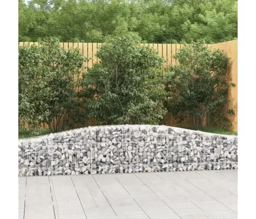 Arkveida Gabiona Grozi, 8 Gb., 400X30X40/60 Cm, Cinkota Dzelzs Vidaxl