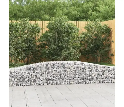 Arkveida Gabiona Grozi, 9 Gb., 400X30X40/60 Cm, Cinkota Dzelzs Vidaxl