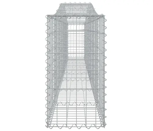 Arkveida Gabiona Grozi, 9 Gb., 400X30X60/80 Cm, Cinkota Dzelzs Vidaxl