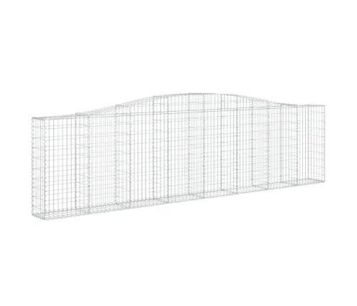 Arkveida Gabiona Grozi, 3 Gb., 400X30X100/120Cm, Cinkota Dzelzs Vidaxl