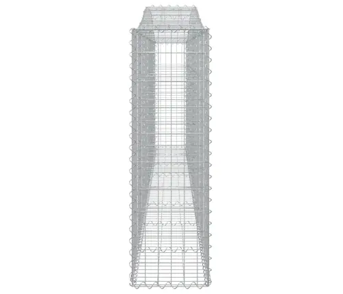 Išlenkti Gabiono Krepšiai, 9Vnt., 400X30X100/120cm Geležis