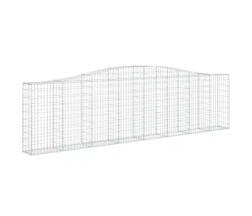 Išlenkti Gabiono Krepšiai, 10Vnt., 400X30X100/120cm Geležis