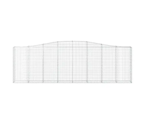 Arkveida Gabiona Grozi, 3 Gb., 400X30X120/140Cm, Cinkota Dzelzs Vidaxl