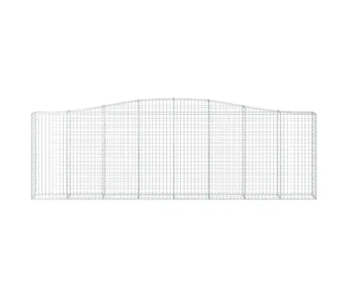 Arkveida Gabiona Grozi, 8 Gb., 400X30X120/140Cm, Cinkota Dzelzs Vidaxl