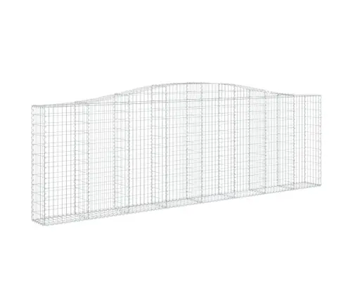 Išlenkti Gabiono Krepšiai, 10Vnt., 400X30X120/140cm Geležis
