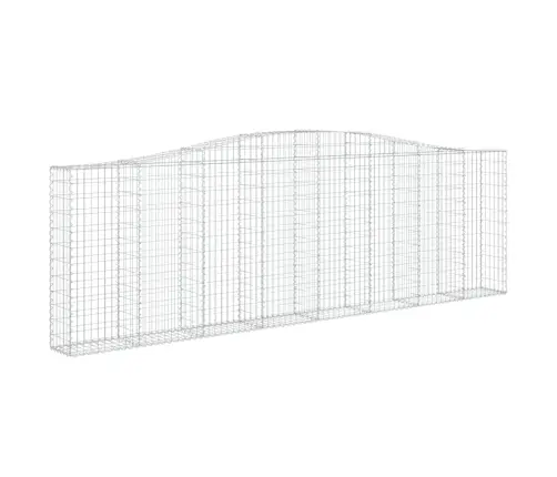 Arkveida Gabiona Grozi, 15Gb., 400X30X120/140Cm, Cinkota Dzelzs Vidaxl
