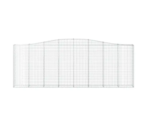 Arkveida Gabiona Grozi, 5 Gb., 400X30X140/160Cm, Cinkota Dzelzs Vidaxl