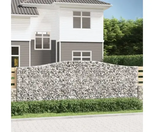 Kaarekujulised Gabioonkorvid 9 Tk, 400X30X140/160 cm Raud