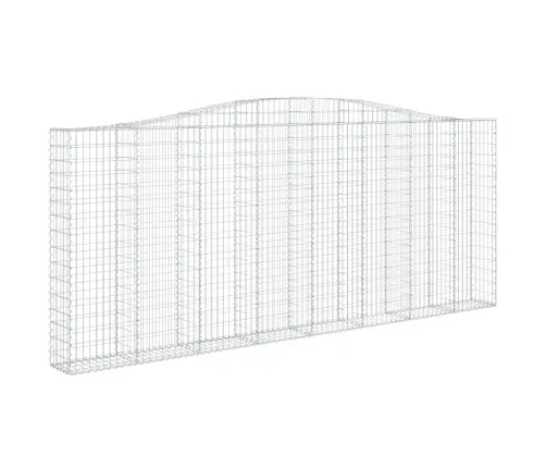 Išlenkti Gabiono Krepšiai, 2Vnt., 400X30X160/180cm Geležis