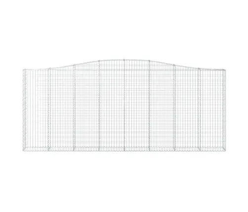 Išlenkti Gabiono Krepšiai, 2Vnt., 400X30X160/180cm Geležis