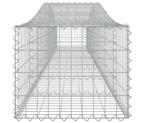 Kaarekujulised Gabioonkorvid 2 Tk, 400X50X40/60 cm Raud