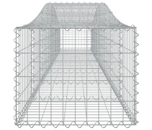 Arkveida Gabiona Grozi, 6 Gb., 400X50X40/60 Cm, Cinkota Dzelzs Vidaxl