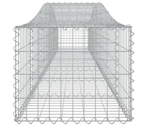 Arkveida Gabiona Grozi, 10 Gb., 400X50X40/60 Cm, Cinkota Dzelzs Vidaxl