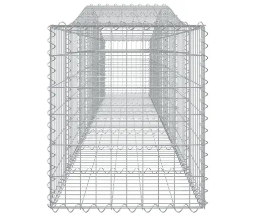 Arkveida Gabiona Grozi, 6 Gb., 400X50X60/80Cm, Cinkota Dzelzs Vidaxl