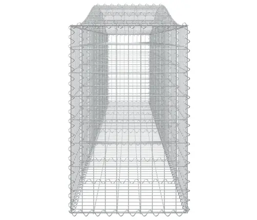Išlenkti Gabiono Krepšiai, 2Vnt., 400X50X80/100cm Geležis