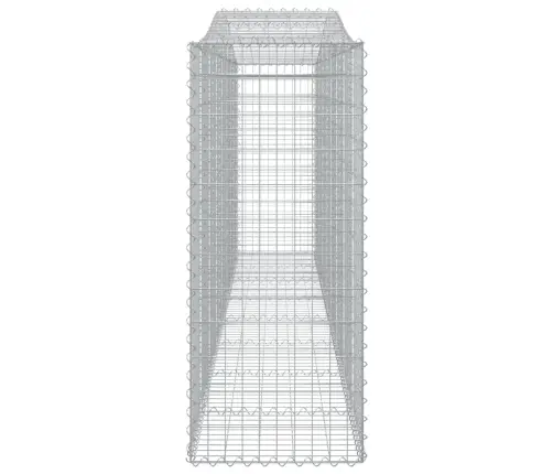 Arkveida Gabiona Grozi, 2 Gb., 400X50X120/140Cm, Cinkota Dzelzs Vidaxl