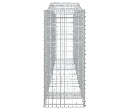 Arkveida Gabiona Grozi, 4 Gb., 400X50X120/140Cm, Cinkota Dzelzs Vidaxl