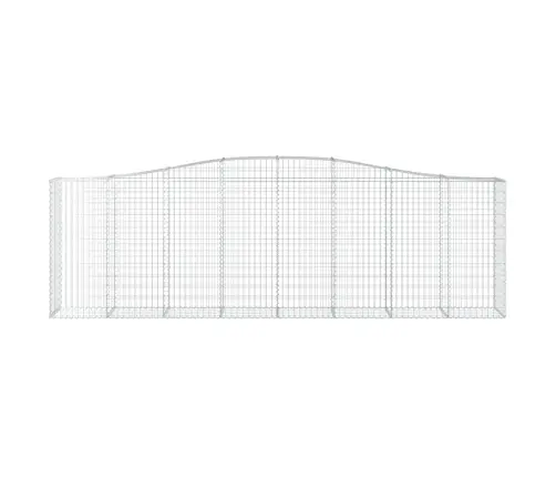 Arkveida Gabiona Grozi, 10Gb., 400X50X120/140Cm, Cinkota Dzelzs Vidaxl