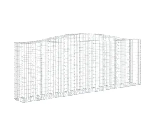 Arkveida Gabiona Grozi, 10Gb., 400X50X140/160Cm, Cinkota Dzelzs Vidaxl