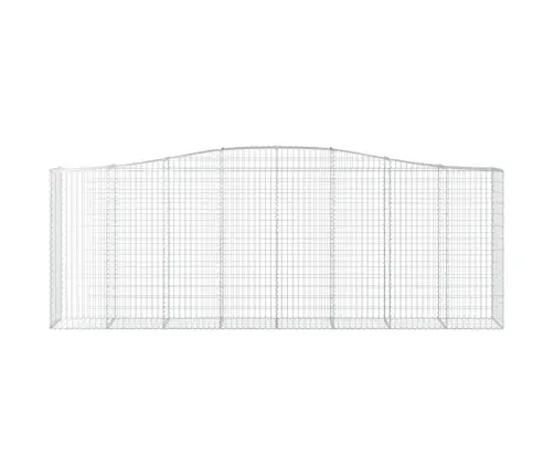 Arkveida Gabiona Grozi, 20 Gb., 400X50X140/160 Cm, Dzelzs Vidaxl