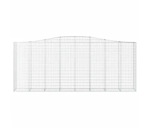 Arkveida Gabiona Grozi, 7 Gb., 400X50X160/180Cm, Cinkota Dzelzs Vidaxl