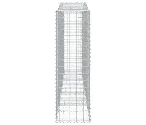 Arkveida Gabiona Grozi, 7 Gb., 400X50X160/180Cm, Cinkota Dzelzs Vidaxl