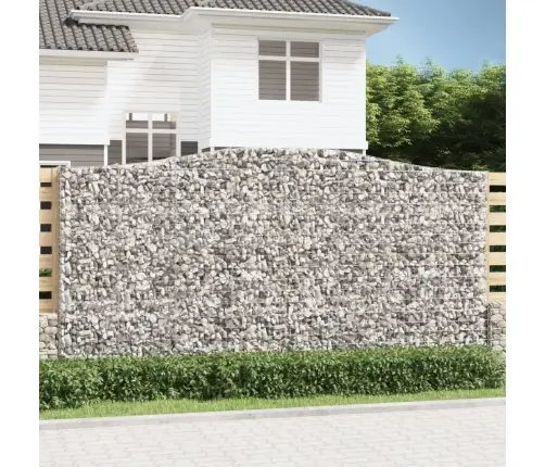 Kaarekujulised Gabioonkorvid 2 Tk, 400X50X200/220 cm Raud