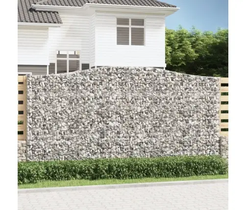 Arkveida Gabiona Grozi, 4 Gb., 400X50X200/220Cm, Cinkota Dzelzs Vidaxl