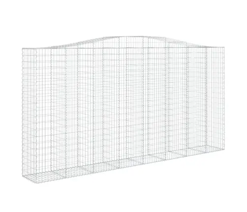 Arkveida Gabiona Grozi, 7 Gb., 400X50X200/220Cm, Cinkota Dzelzs Vidaxl