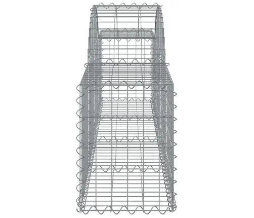 Kaarekujulised Gabioonkorvid 4 Tk, 200X30X40/60 cm Raud