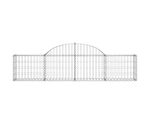 Kaarekujulised Gabioonkorvid 12 Tk, 200X30X40/60 cm Raud