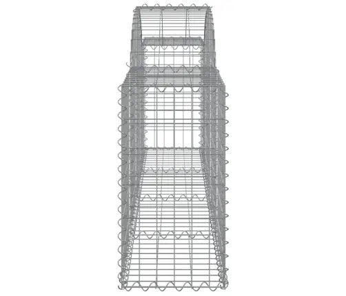 Arkveida Gabiona Grozi, 5 Gb., 200X30X60/80 Cm, Cinkota Dzelzs Vidaxl