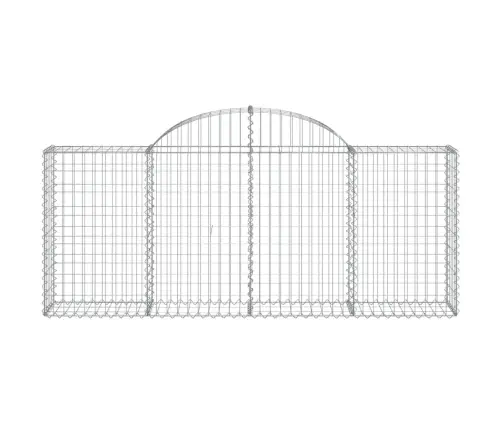 Kaarekujulised Gabioonkorvid 2 Tk, 200X30X80/100 cm Raud