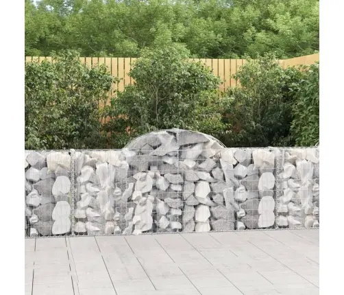 Kaarekujulised Gabioonkorvid 2 Tk, 200X30X80/100 cm Raud