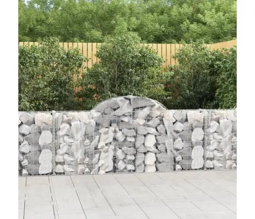 Kaarekujulised Gabioonkorvid 9 Tk, 200X30X80/100 cm Raud