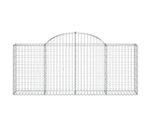 Arkveida Gabiona Grozi, 18 Gb., 200X30X80/100Cm, Cinkota Dzelzs Vidaxl