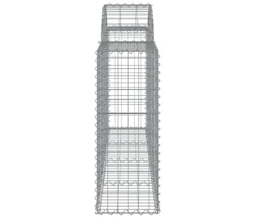 Arkveida Gabiona Grozi, 18 Gb., 200X30X80/100Cm, Cinkota Dzelzs Vidaxl