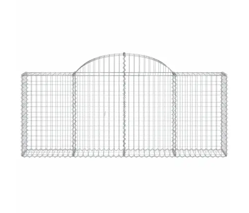 Arkveida Gabiona Grozi, 20 Gb., 200X30X80/100Cm, Cinkota Dzelzs Vidaxl