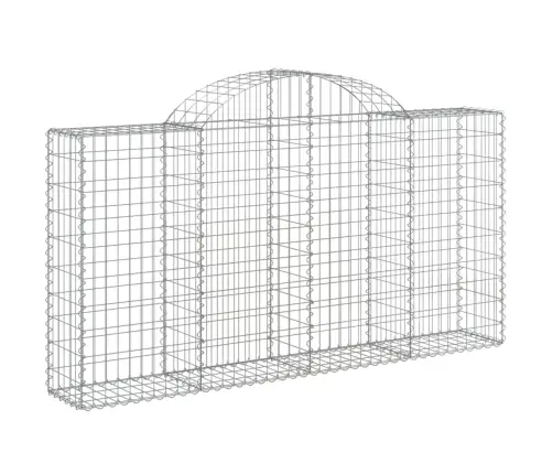 Arkveida Gabiona Grozi, 10Gb., 200X30X100/120Cm, Cinkota Dzelzs Vidaxl