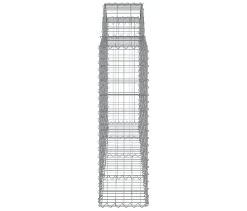 Arkveida Gabiona Grozi, 10Gb., 200X30X100/120Cm, Cinkota Dzelzs Vidaxl