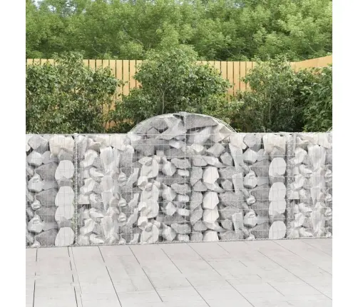 Arkveida Gabiona Grozi, 10Gb., 200X30X100/120Cm, Cinkota Dzelzs Vidaxl