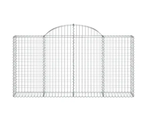 Arkveida Gabiona Grozi, 30Gb., 200X30X100/120Cm, Cinkota Dzelzs Vidaxl