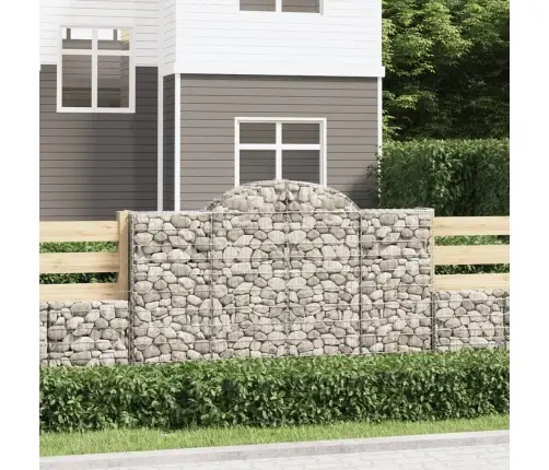 Kaarekujulised Gabioonkorvid 30 Tk, 200X30X120/140 cm Raud