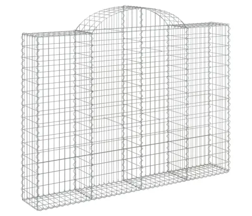 Išlenkti Gabiono Krepšiai, 9Vnt., 200X30X140/160cm Geležis