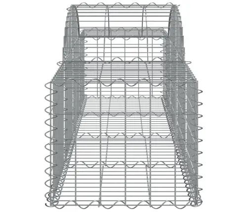 Arkveida Gabiona Grozi, 6 Gb., 200X50X40/60 Cm, Cinkota Dzelzs Vidaxl