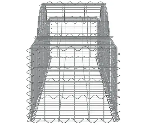 Arkveida Gabiona Grozi, 9 Gb., 200X50X40/60 Cm, Cinkota Dzelzs Vidaxl