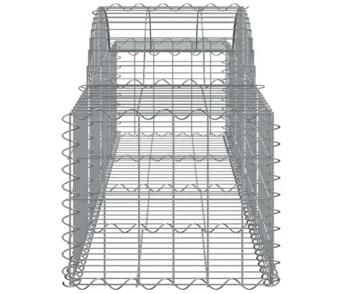 Arkveida Gabiona Grozi, 14 Gb., 200X50X40/60 Cm, Cinkota Dzelzs Vidaxl