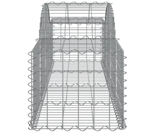 Arkveida Gabiona Grozi, 40 Gb., 200X50X40/60 Cm, Cinkota Dzelzs Vidaxl