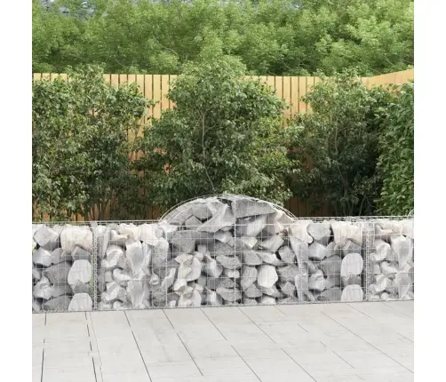 Išlenkti Gabiono Krepšiai, 5Vnt., 200X50X60/80cm Geležis